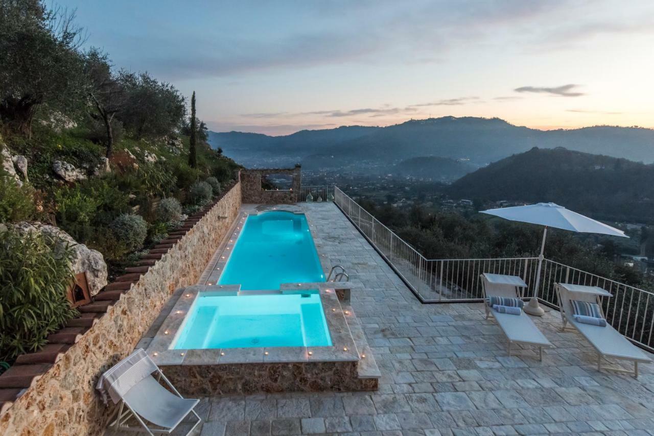 Charming Farmhouse In The Hills, Private Pool, Sea View, Dream Panorama Camaiore Ngoại thất bức ảnh